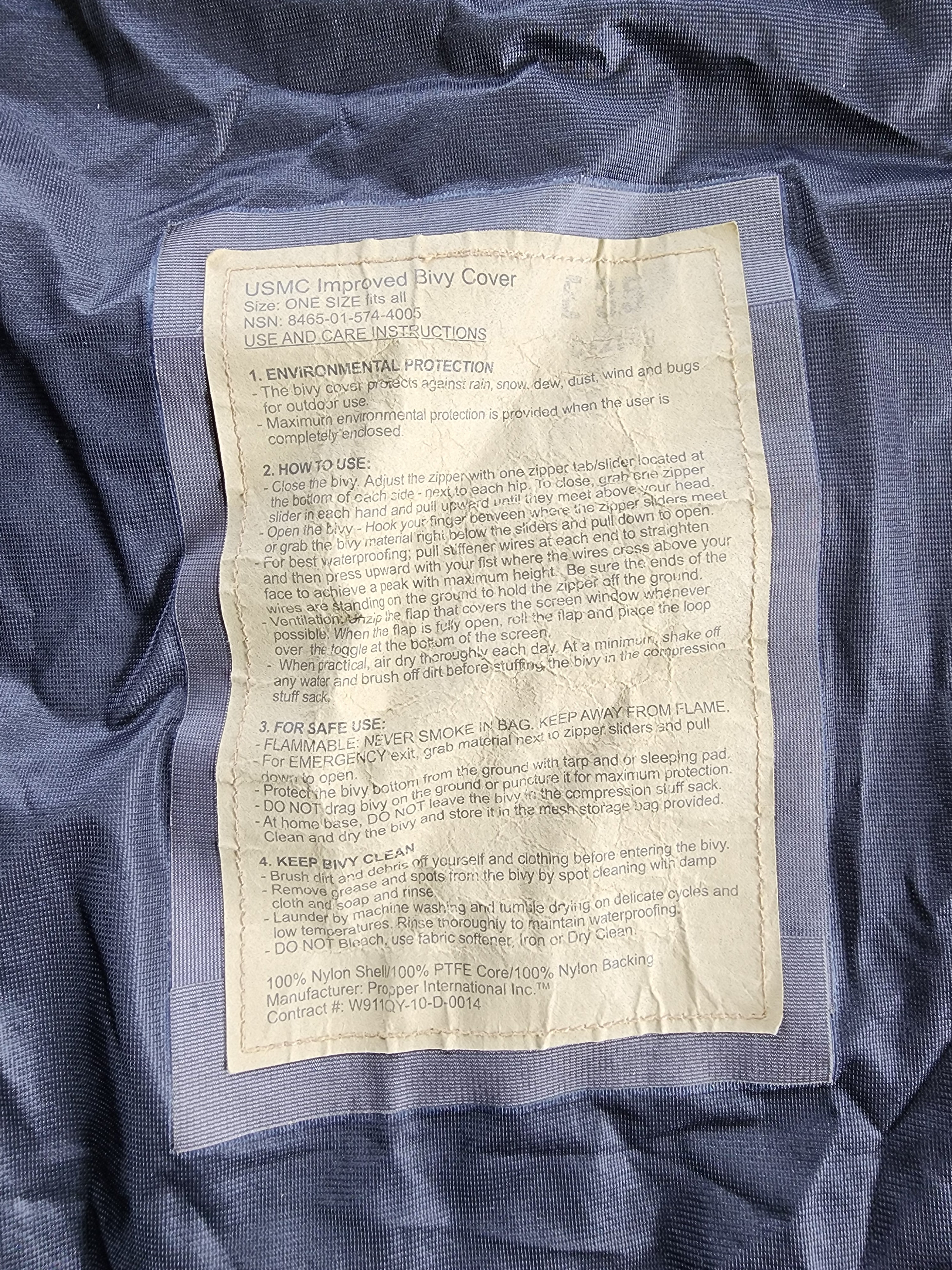 Bivy Cover - Coyote (USMC)