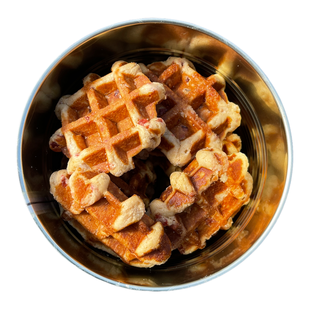 Freeze Dried Strawberry Belgian Waffles - Military Surplus