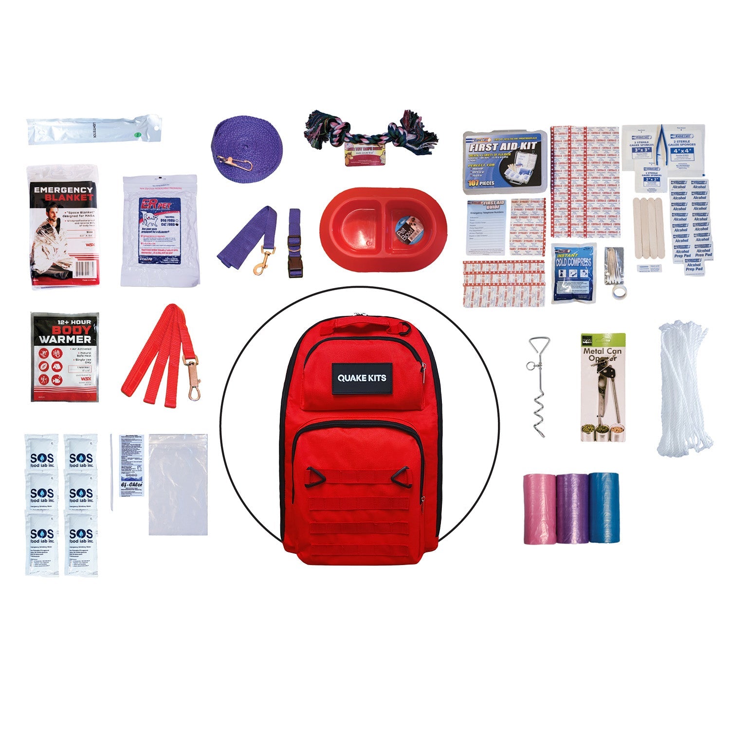 Dog Survival Kit - Deluxe Canine Survival Go-Bag