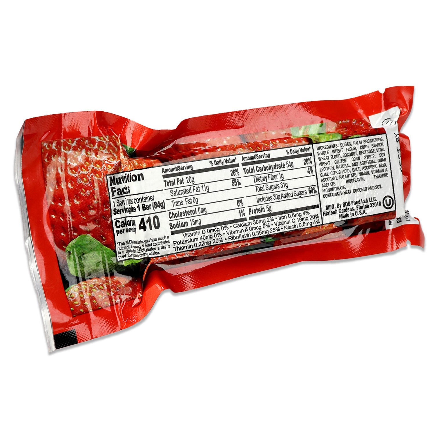 Millennium Energy Bar Strawberry 400 Calories