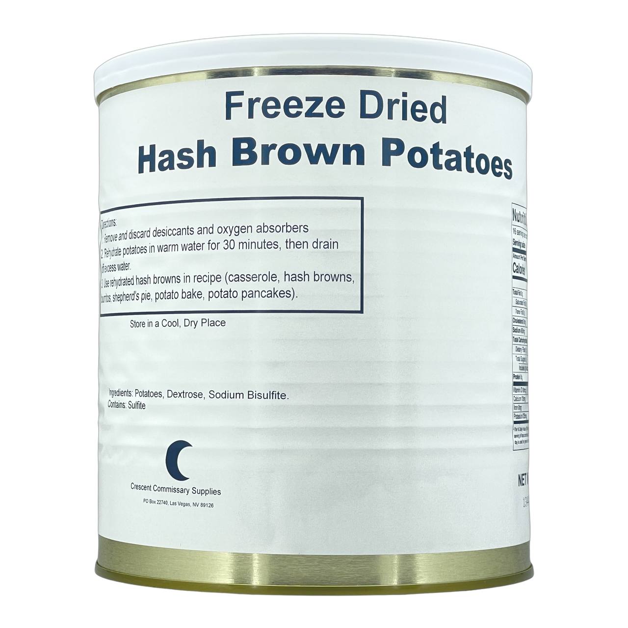 Military Surplus Freeze Dried Hash Brown Potatoes