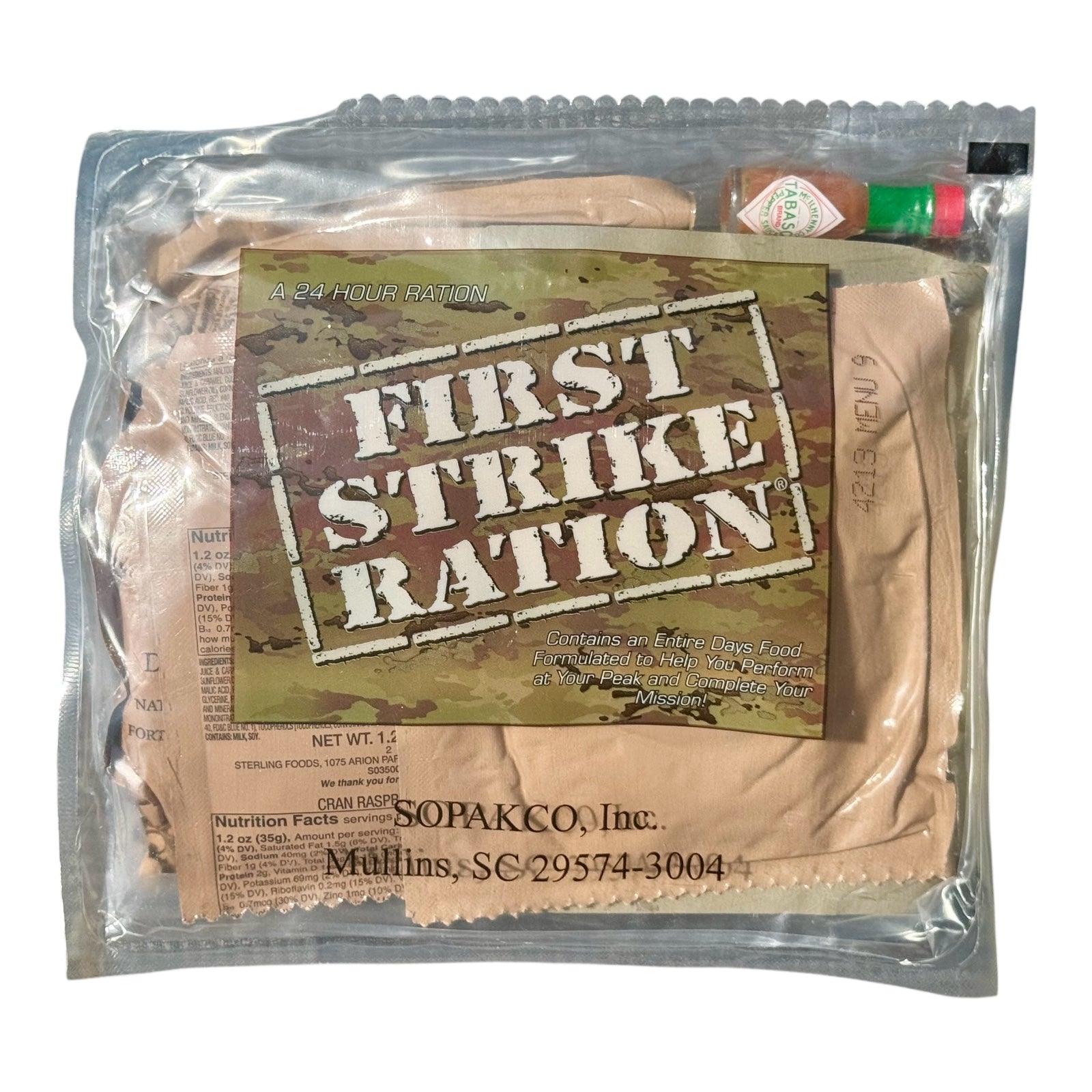 First Strike Ration (FSR) - Single Ration MRE