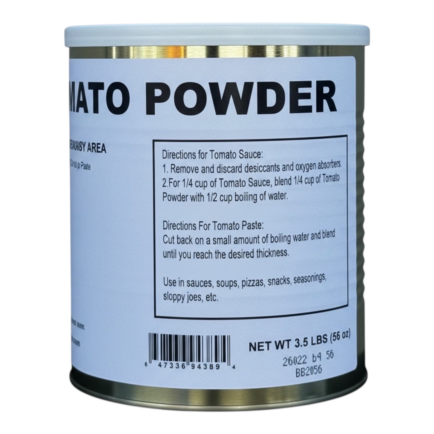 Military Surplus Dehydrated Tomato Powder