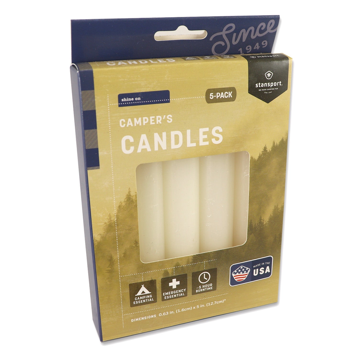 Slow Burn Emergency Candles - 5 Pack