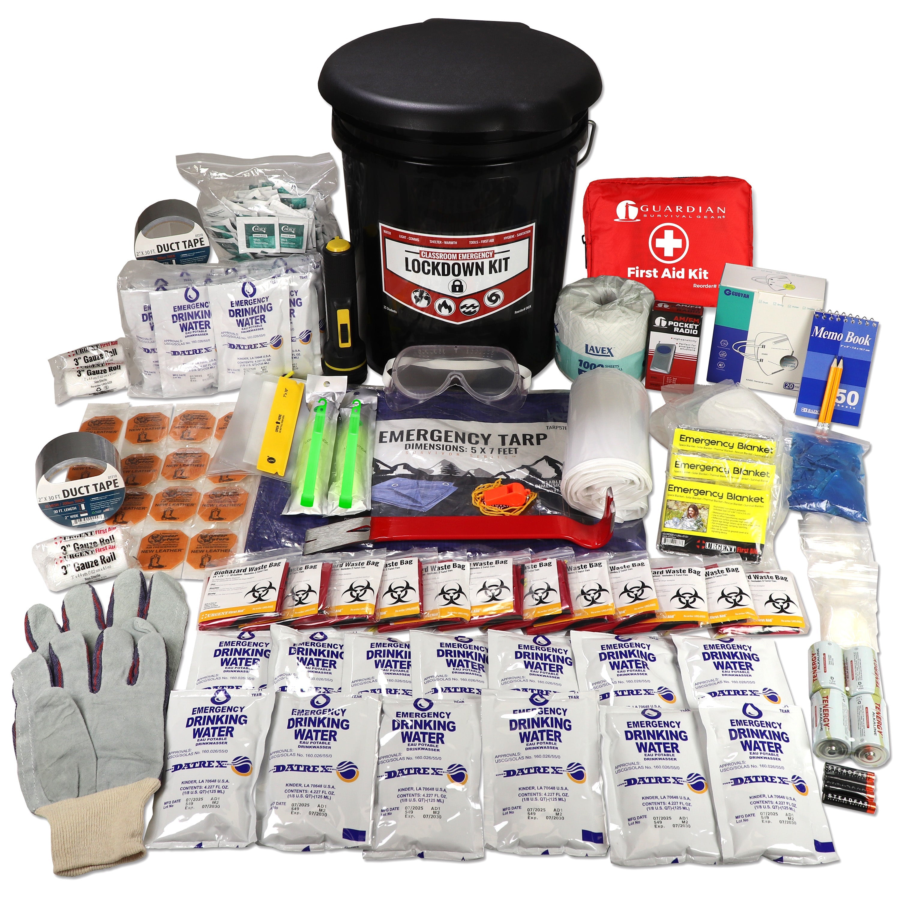 Student Classroom Emergency Lockdown Kit, 25 Students