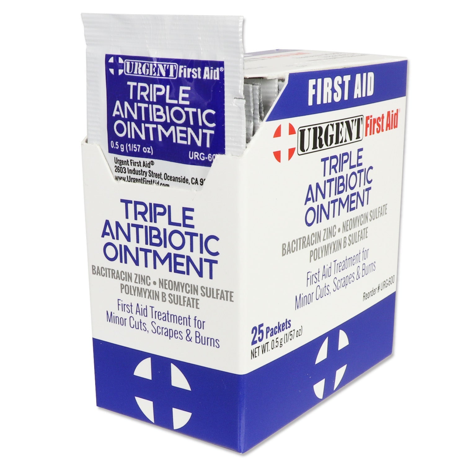 Triple Antibiotic Ointment, 0.5gm, 25 per box