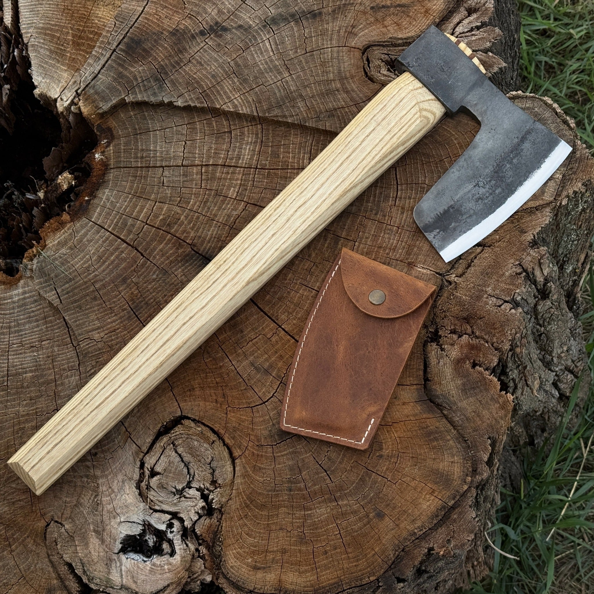 Bearded Axe with Leather Sheath (1.85 lb)