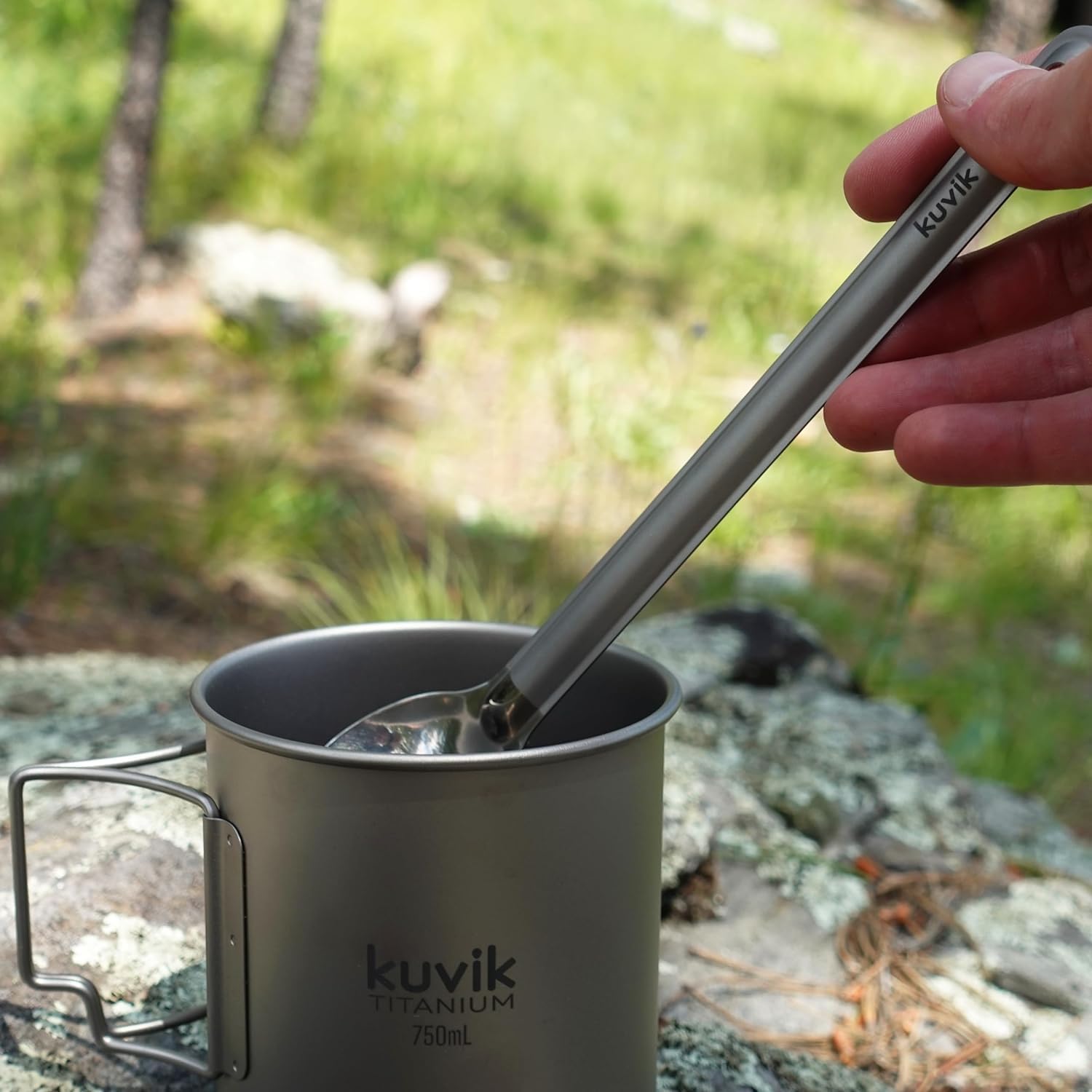 Kuvik Titanium Long Handle Spork 2-Pack